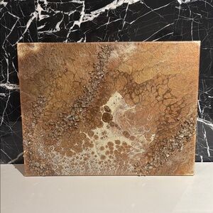 Abstract Brown and Gold Canvas Art